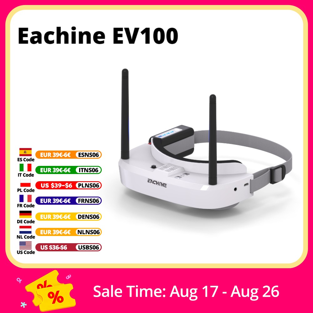 Eachine EV100 720*540 5.8G 72C - Fpv Drone Goggles 리뷰 및 가격