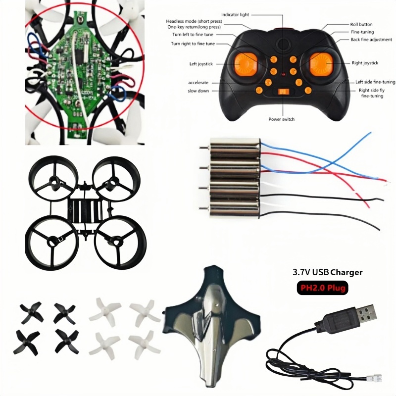 완벽한 DIY 드론 키트 2.4G 6축 자이로 헤드리스 - Eachine Drone E010 리뷰 및 가격